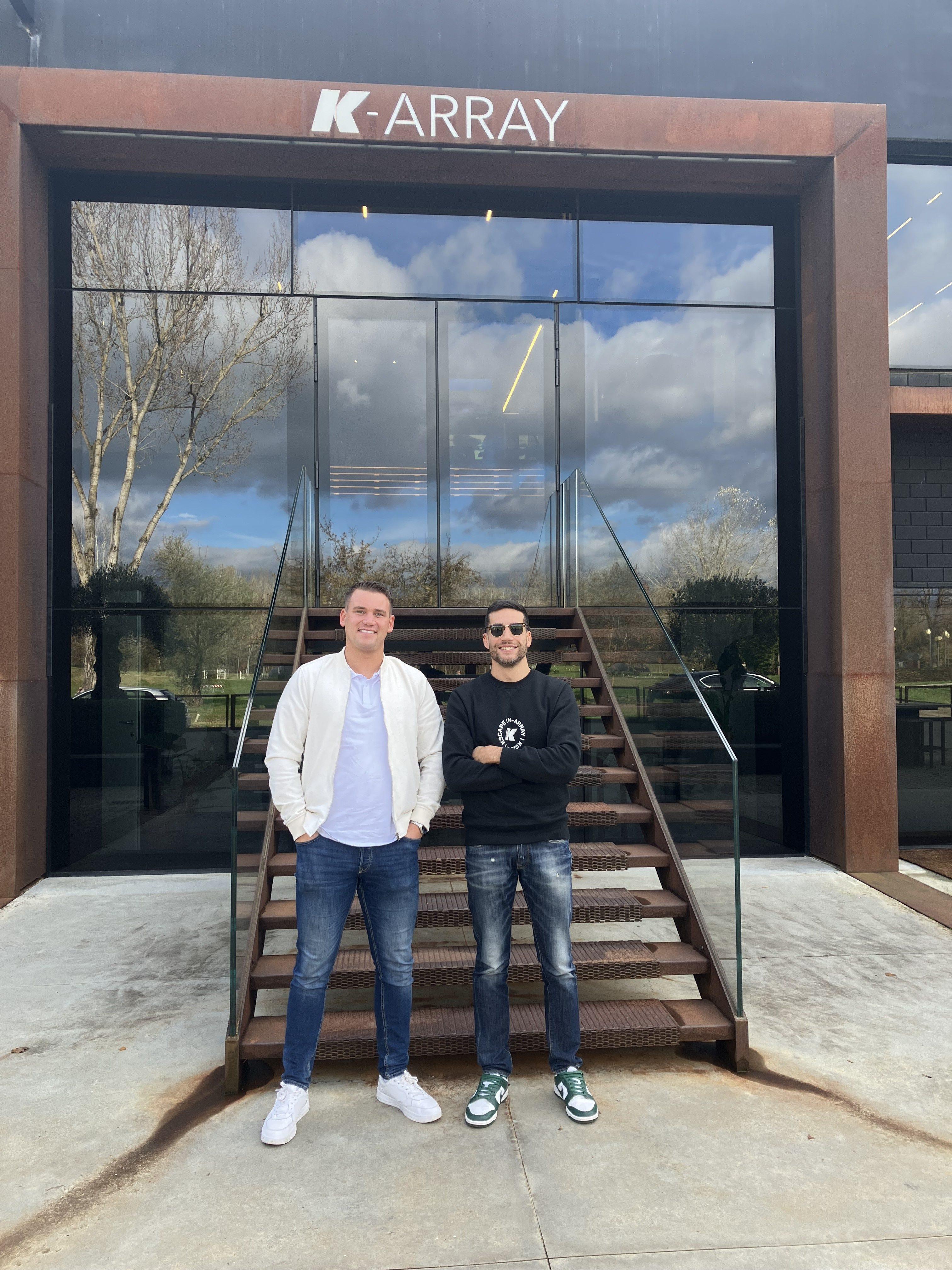 Bezoek aan K-array met Jordy van VanBrienen